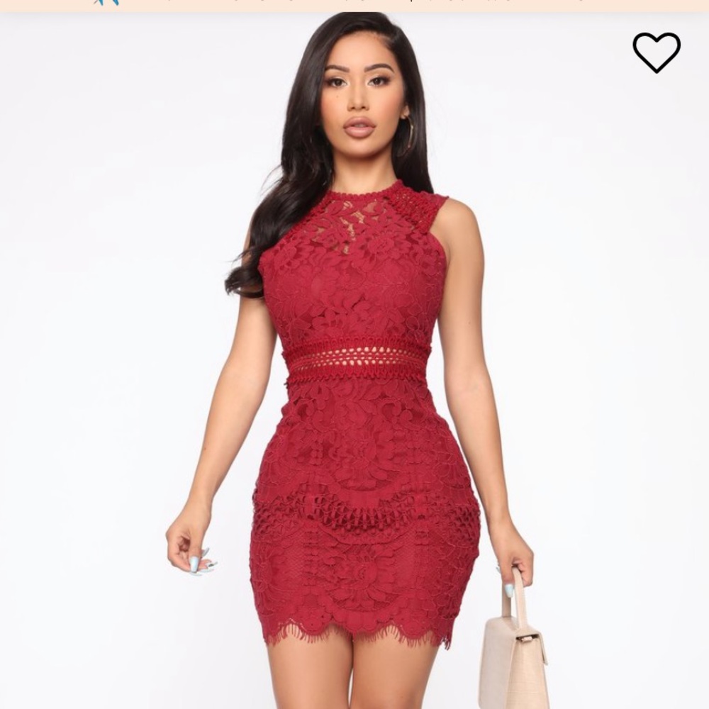 Fashion Nova Lace Midi dress